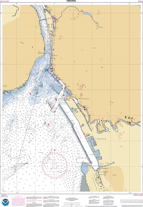 NOAA Nautical Chart 14833: Buffalo Harbor