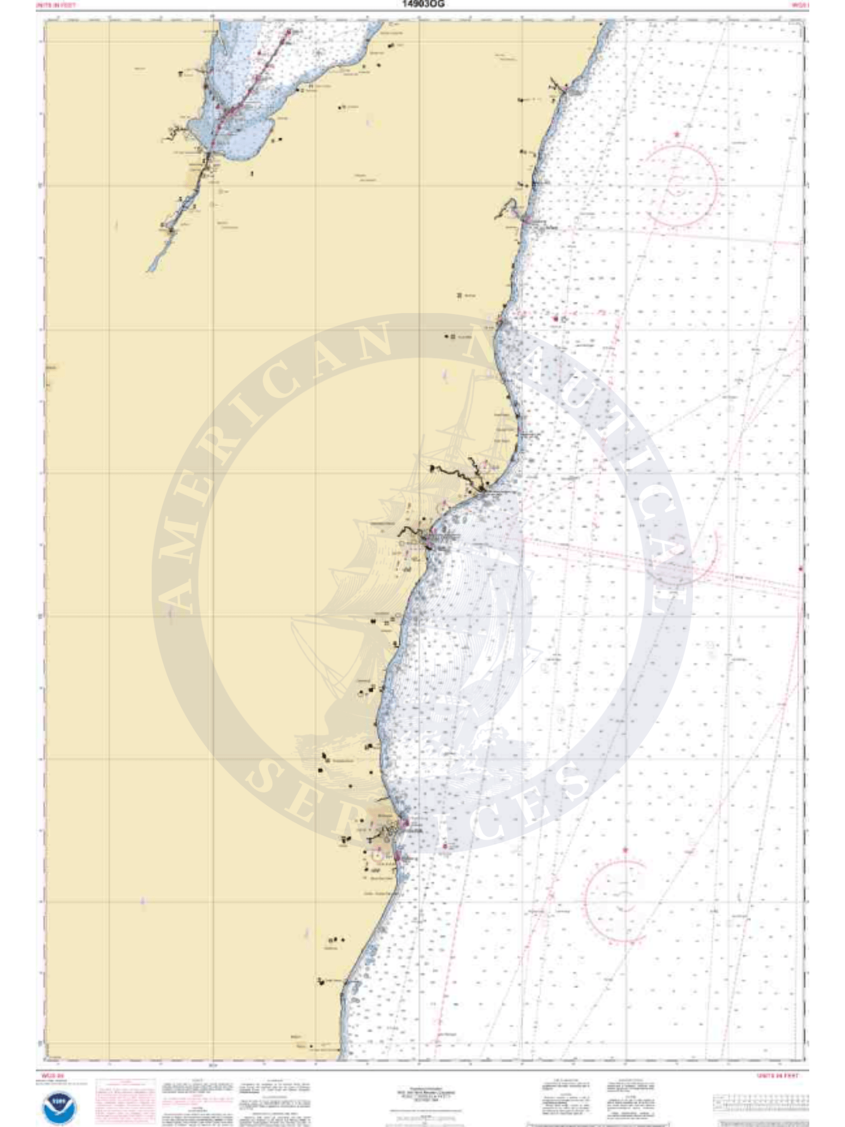 NOAA Nautical Chart 14903: Algoma to Sheboygan;Kewaunee;Two Rivers