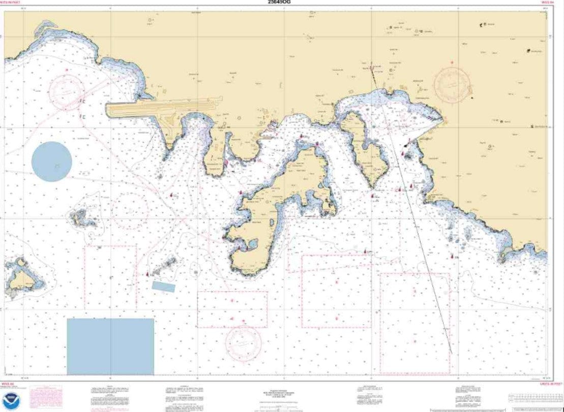 NOAA Nautical Chart 25649: Saint Thomas Harbor