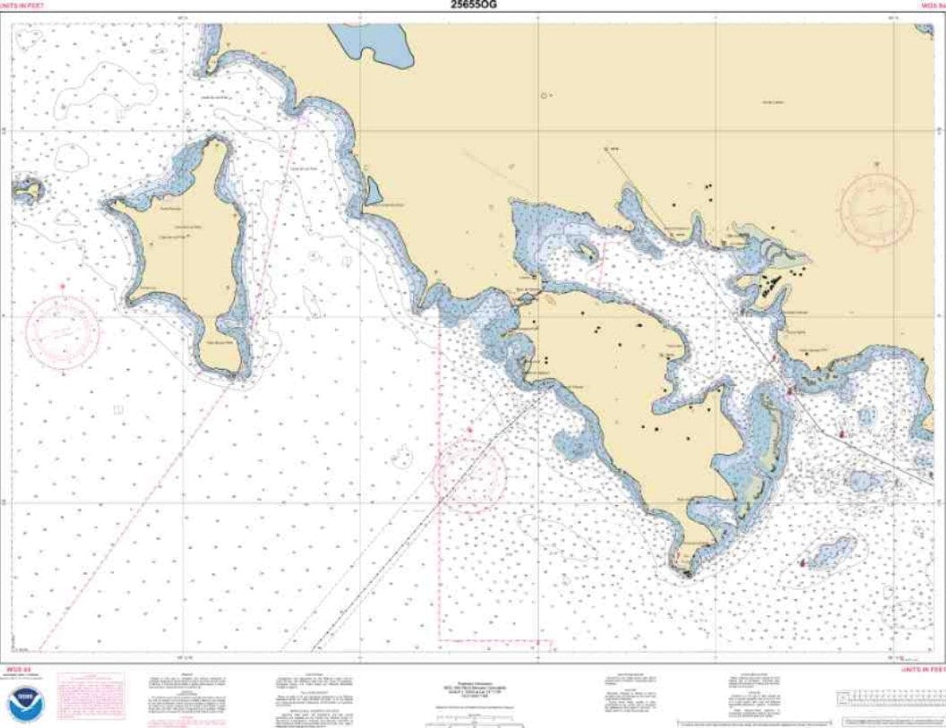 NOAA Nautical Chart 25655: Ensenada Honda to Canal de Luis Pena