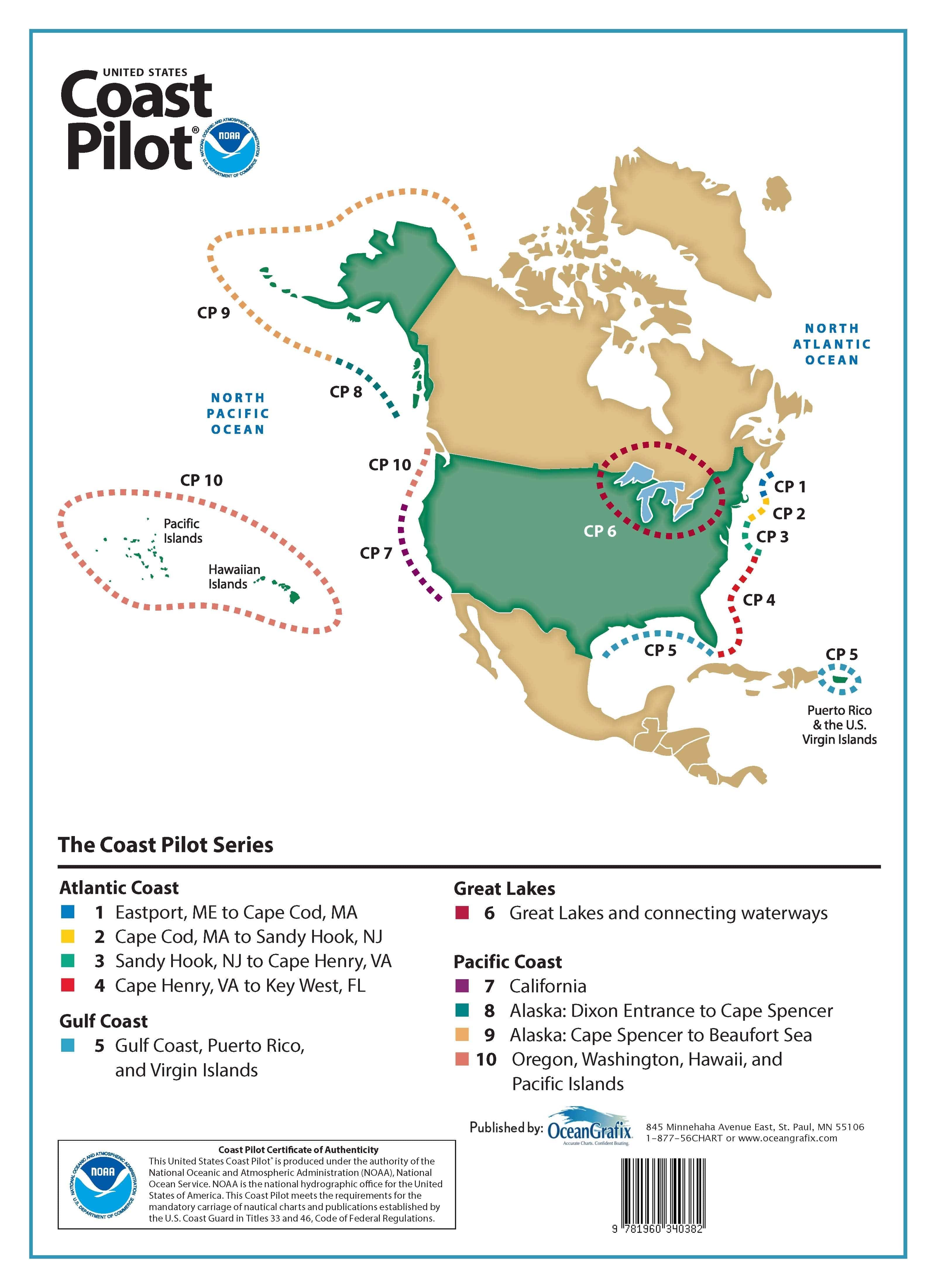 U.S. Coast Pilot 1: Atlantic Coast, Eastport, ME to Cape Cod, MA, 55th Edition 2025