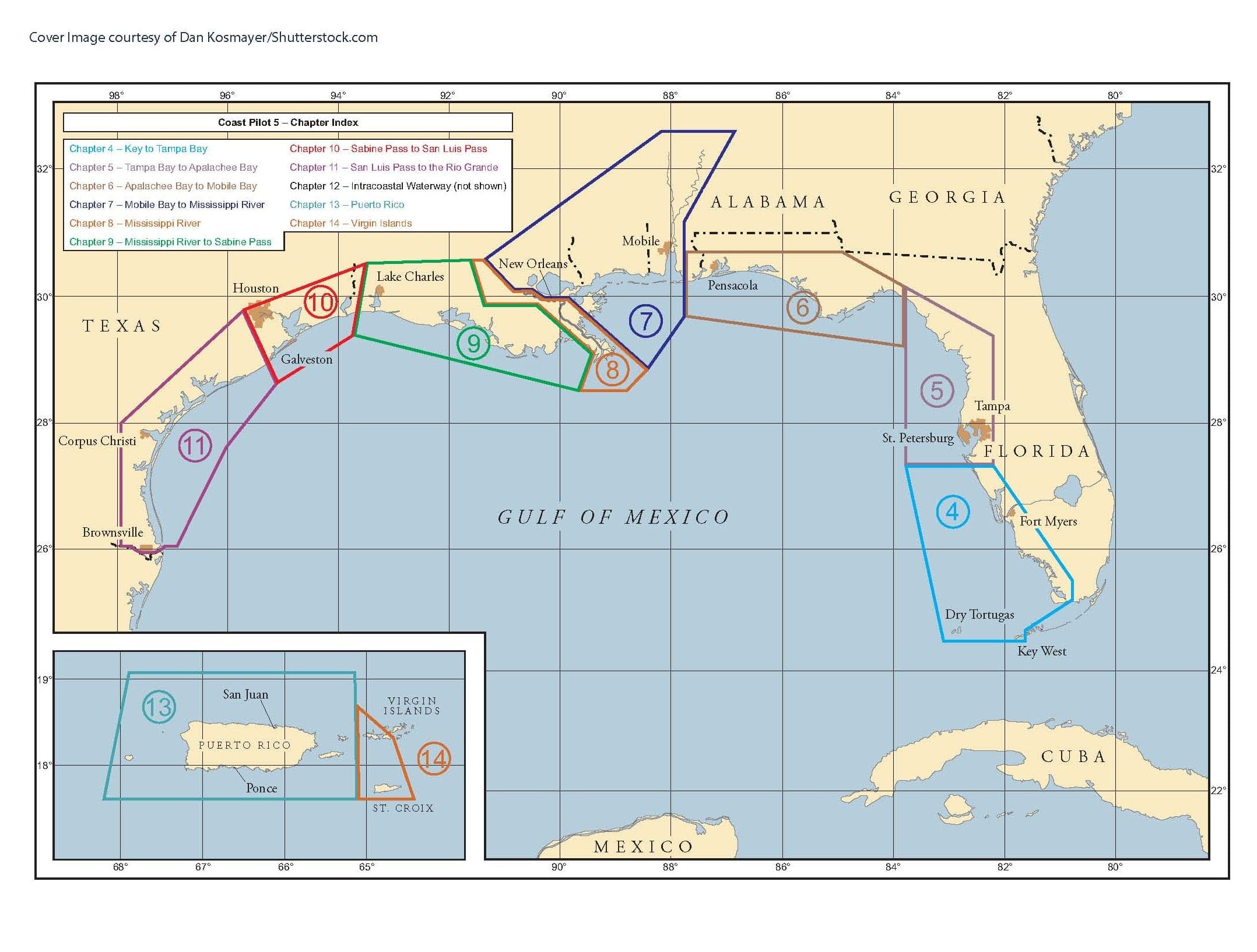 U.S. Coast Pilot 5: Gulf of Mexico, Puerto Rico, and Virgin Islands - 53rd Edition 2025