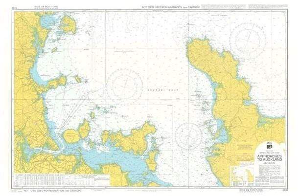 British Admiralty Instructional Chart 5138: Approaches to Auckland