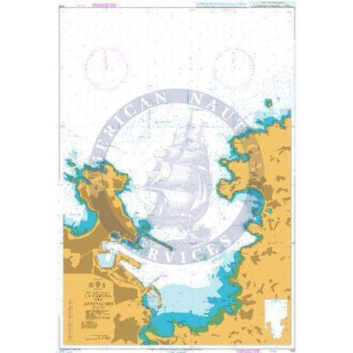 British Admiralty Nautical Chart 1110: La Coruna and Approaches