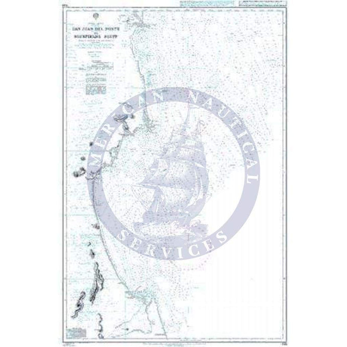 British Admiralty Nautical Chart 1139: San Juan Del Norte (Greytown) to Bluefields Bluff