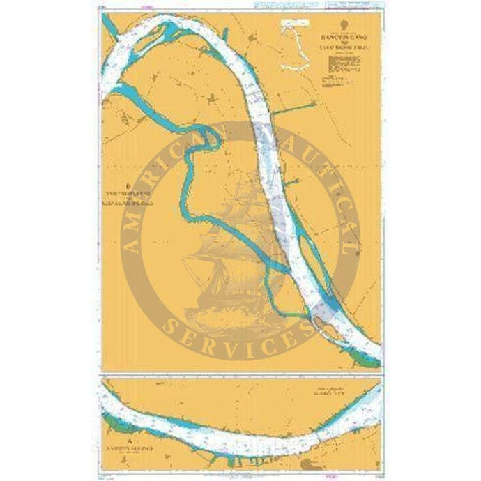 British Admiralty Nautical Chart 1620: China – Chang Jiang, Jiangyin Gang to Luocheng Zhou