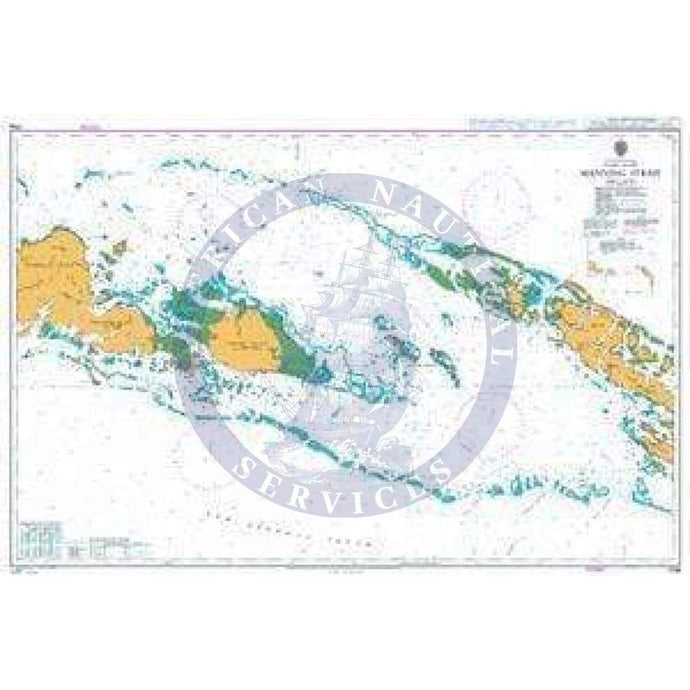 British Admiralty Nautical Chart   1709: Manning Strait