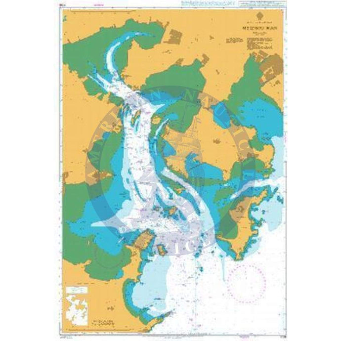 British Admiralty Nautical Chart 1736: Meizhou Wan