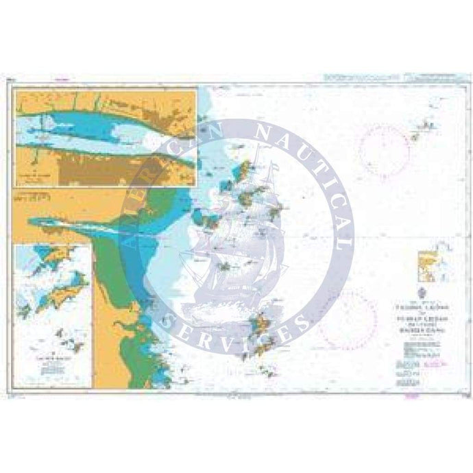 British Admiralty Nautical Chart 1738: Taizhou Liedao to Yushan Liedao including Haimen Gang