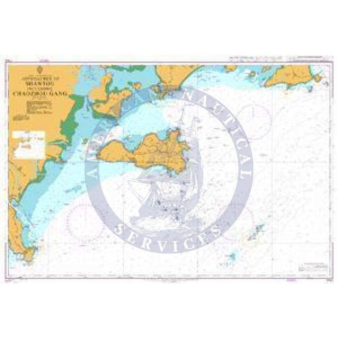 British Admiralty Nautical Chart 1792: Approaches to Shantou including Chaozhou Gang