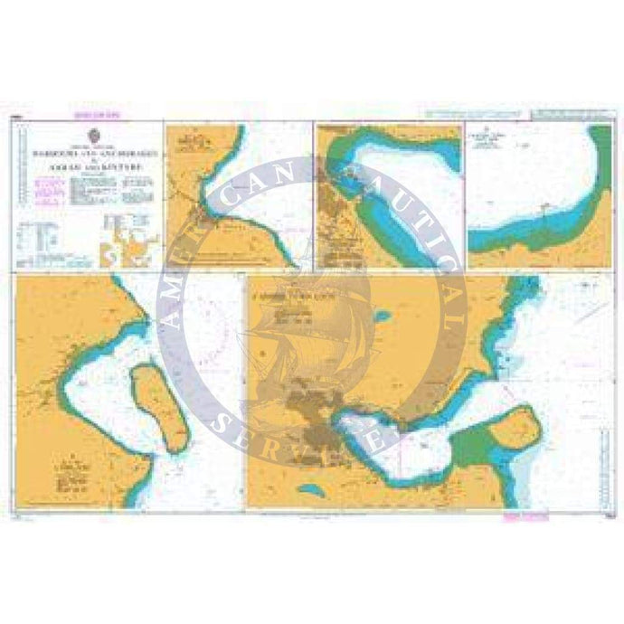 British Admiralty Nautical Chart 1864: Harbours and Anchorages in Arran and Kintyre