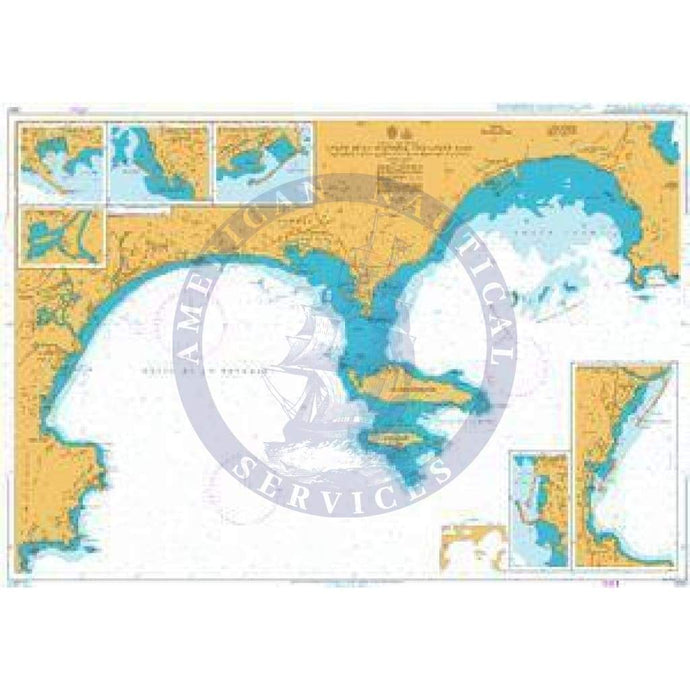 British Admiralty Nautical Chart 2247: Golfe de la Napoule and Golfe Juan including Iles de Lerins and the Approaches to Cannes