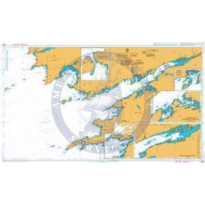 British Admiralty Nautical Chart 2495: Kenmare River