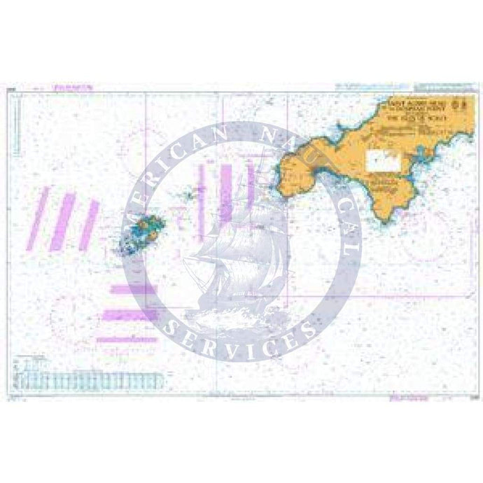 British Admiralty Nautical Chart  2565: St Agnes Head to Dodman Point including the Isles of Scilly