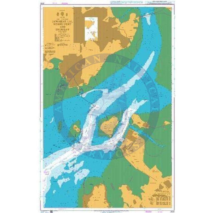 British Admiralty Nautical Chart 2630: India - West Coast, Jawahar Lal Nehru Port and Trombay