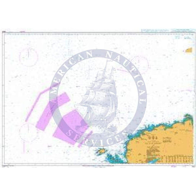 British Admiralty Nautical Chart  2647: Ile D'Ouessant to Ile De Batz