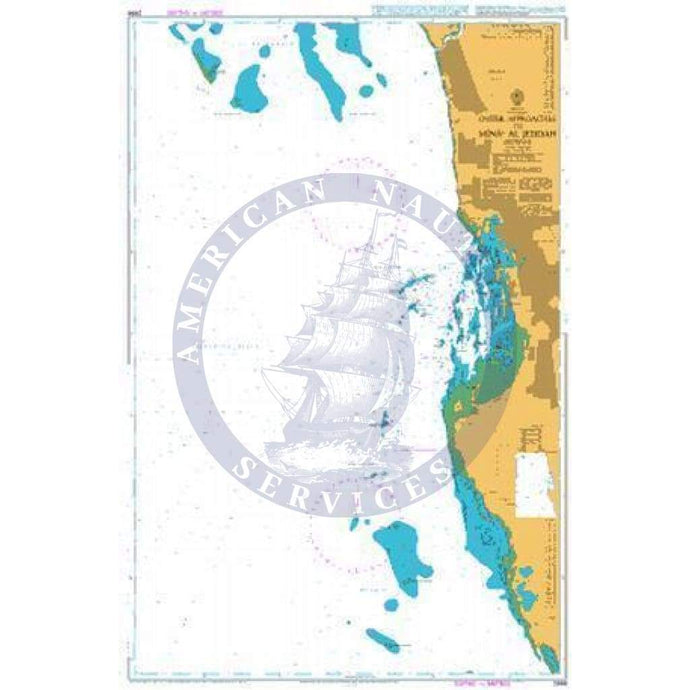 British Admiralty Nautical Chart 2658: Outer Approaches to Jeddah (Mina al Jiddah)