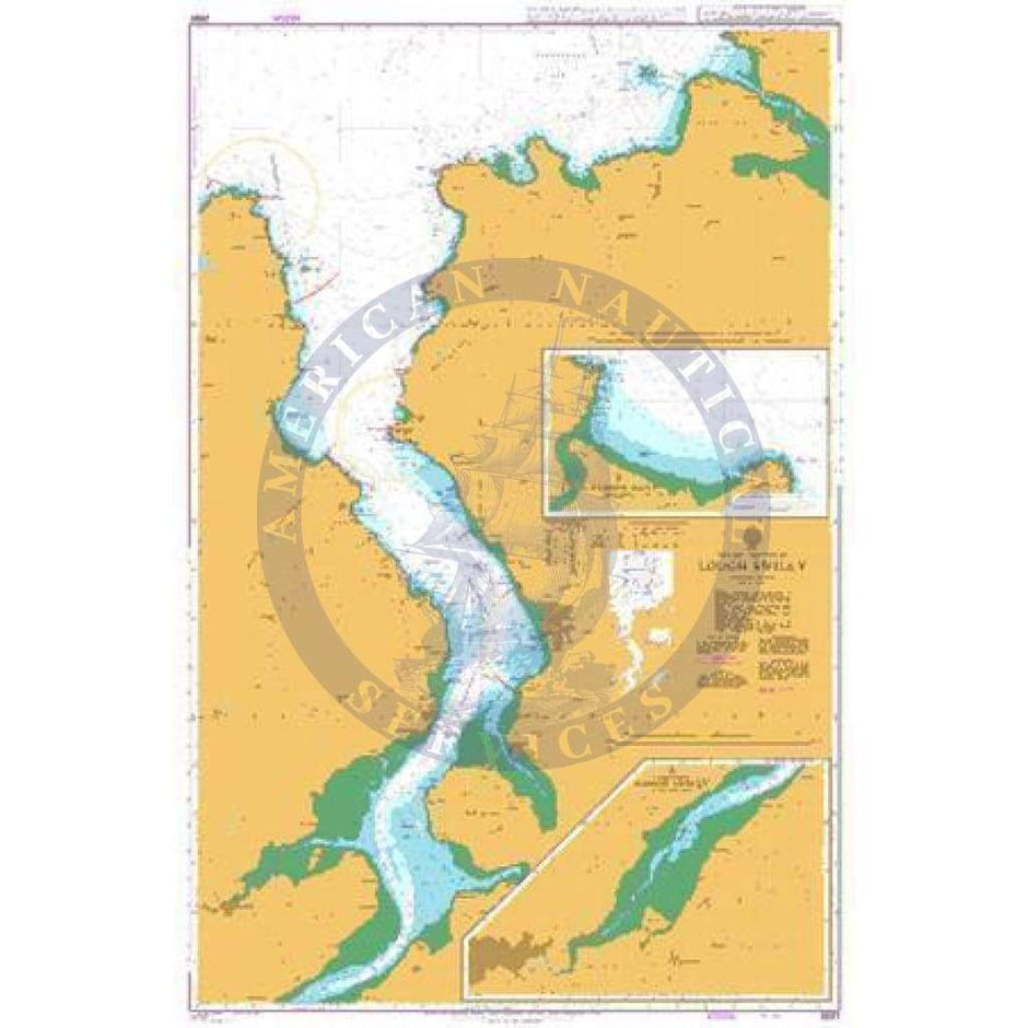 British Admiralty Nautical Chart 2697 Lough Swilly Amnautical