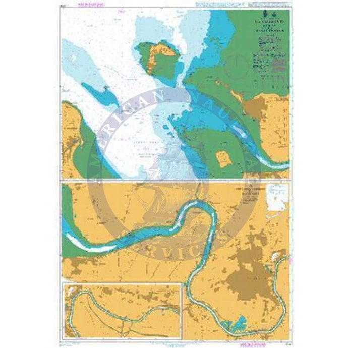 British Admiralty Nautical Chart 2747: La Charente - Ile D'Aix to Tonnay-Charente