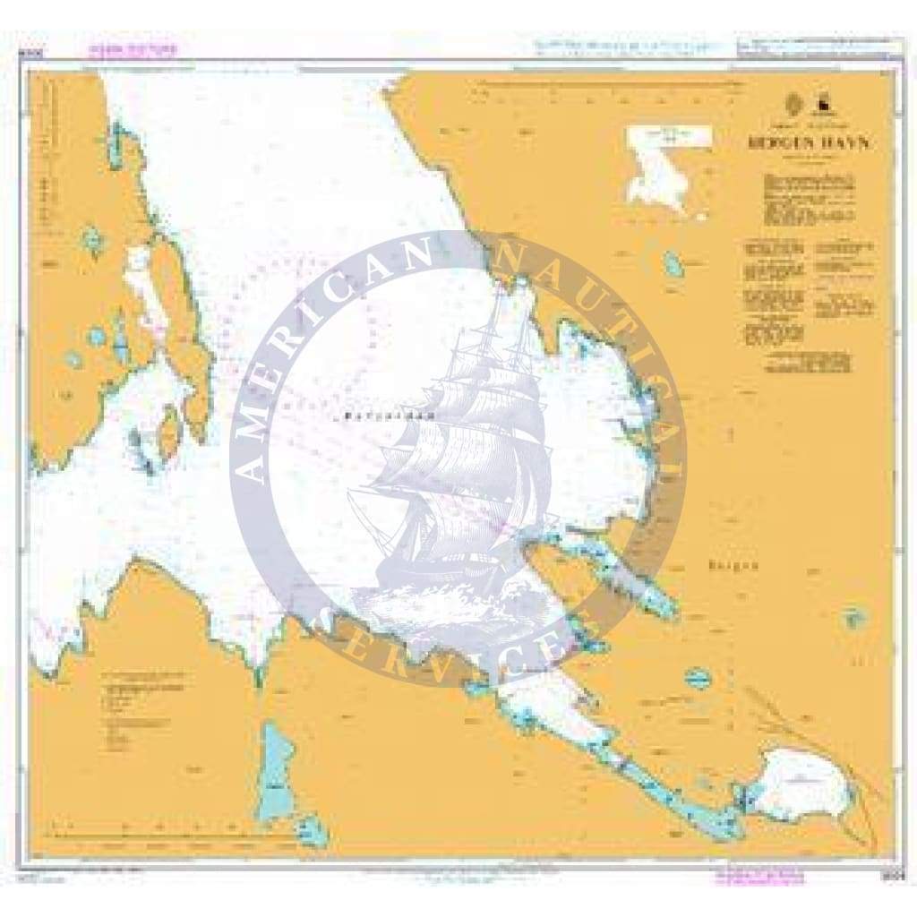 British Admiralty Nautical Chart 3008: Norway - West Coast, Bergen Havn