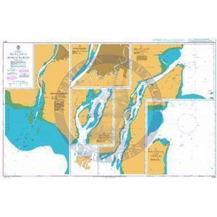 British Admiralty Nautical Chart 3015: Indonesia, Kalimantan, Selat La ...