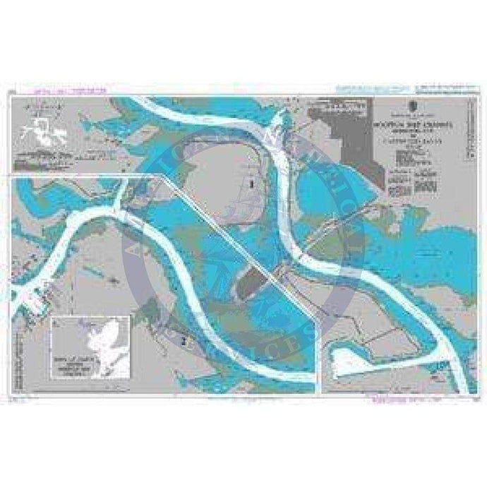 British Admiralty Nautical Chart  3187: United States – Gulf of Mexico, Texas, Houston Ship Channel, Morgans Point to Carpenters Bayou