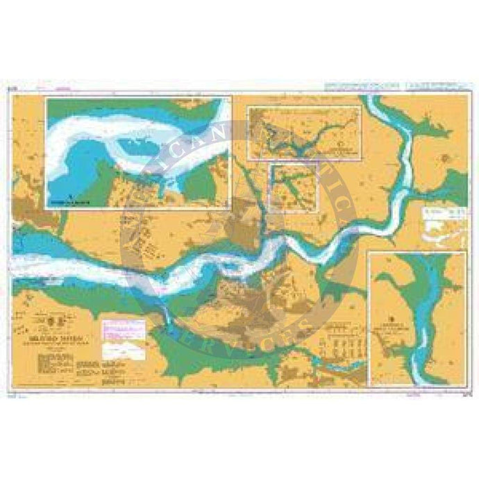 British Admiralty Nautical Chart 3275: Wales - South Coast, Milford Haven, Milford Docks to Picton Point