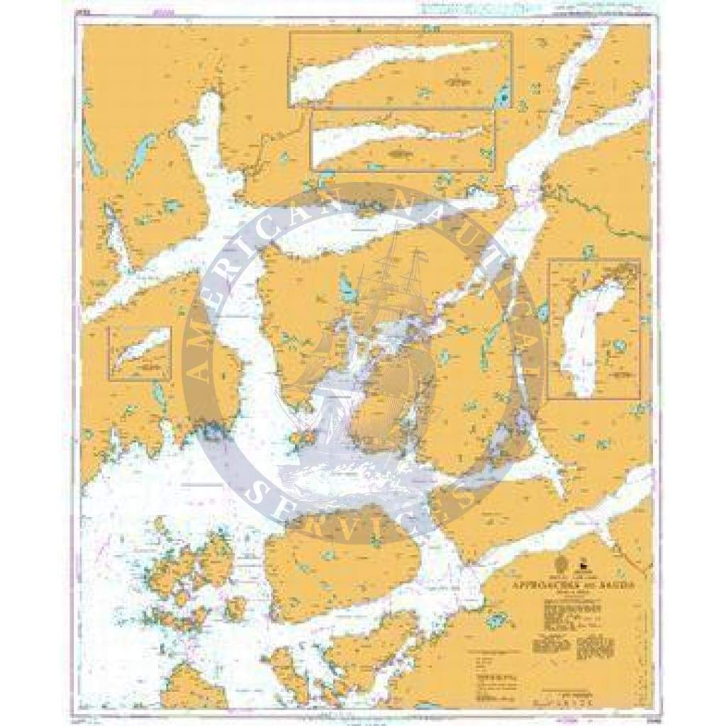 British Admiralty Nautical Chart 3540: Norway – West Coast, Approaches to Sauda