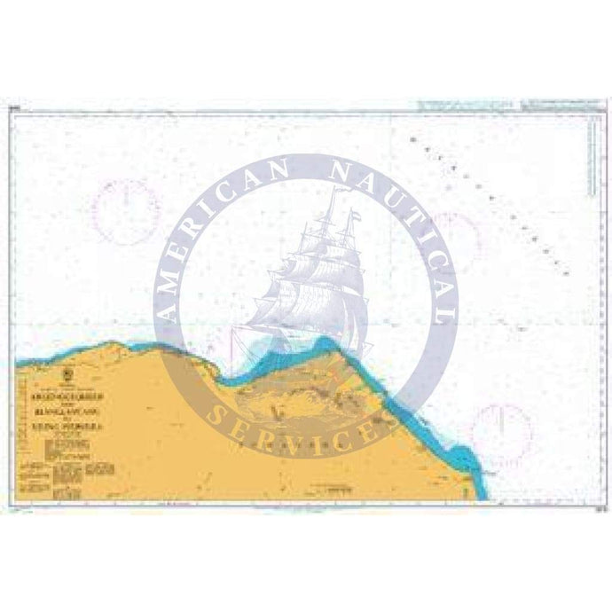 British Admiralty Nautical Chart  3919: Indonesia, Sumatera – North East Coast, Kruenggeukueh and Blanglancang to Ujung Peureula