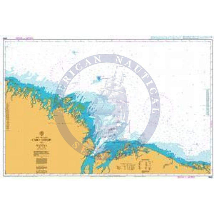 British Admiralty Nautical Chart 3958: Cabo Gurupi to Tutoia