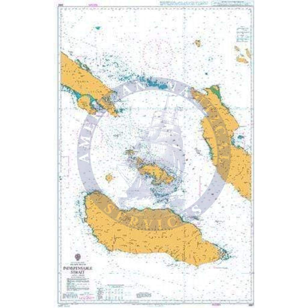 British Admiralty Nautical Chart 3997 South Pacific Ocean Solomon Is Amnautical