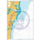 British Admiralty Nautical Chart 569: India - East Coast, Approaches t ...