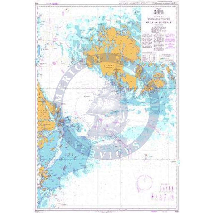 British Admiralty Nautical Chart 689: Gulf of Bothnia, Entrance to the Gulf of Bothnia