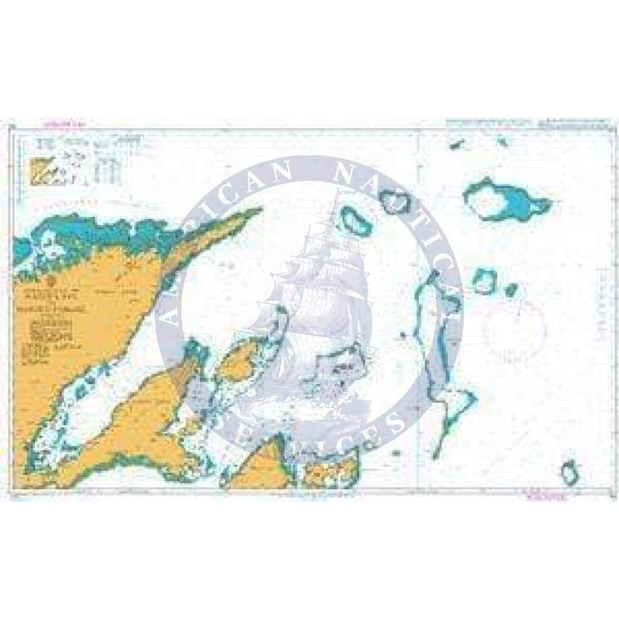 British Admiralty Nautical Chart 752: Natewa Bay to Nanuku Passage