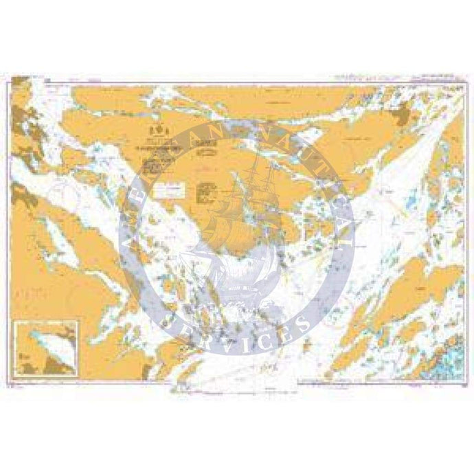 British Admiralty Nautical Chart 831: Sweden – East Coast, Stockholms Skärgård, Nämdöfjärden