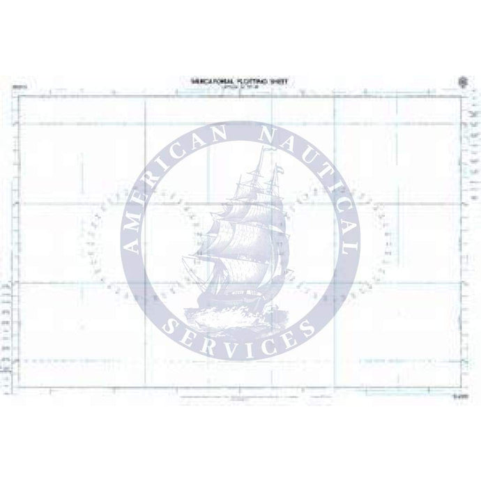 British Admiralty Nautical Chart D6333: Lat. 36° to 39° N. and S. 920 x 605mm