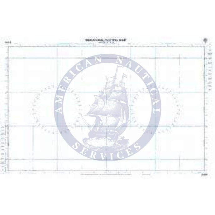 British Admiralty Nautical Chart D6335: Lat. 42° to 45° N. and S. 962 x 605mm