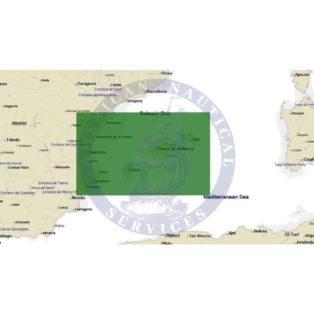 C-Map 4D Chart EM-D139: Alicante To C.Tortosa And Balearic Is.