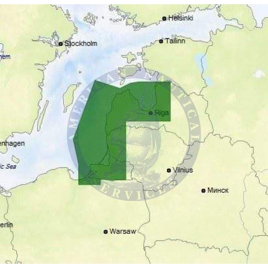 C-Map 4D Chart EN-D614: Latvia, Lithuania And Russia