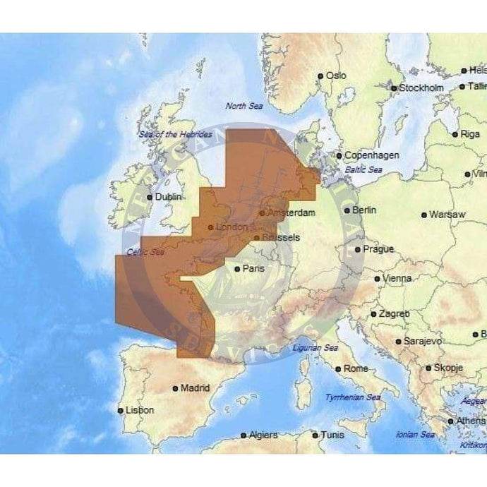 C-Map 4D Chart EW-D227: North-West European Coasts