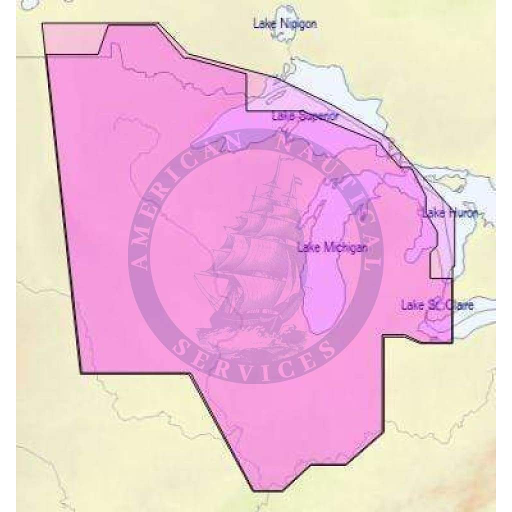 C-Map 4D Chart NA-D072: US Lakes: North Central