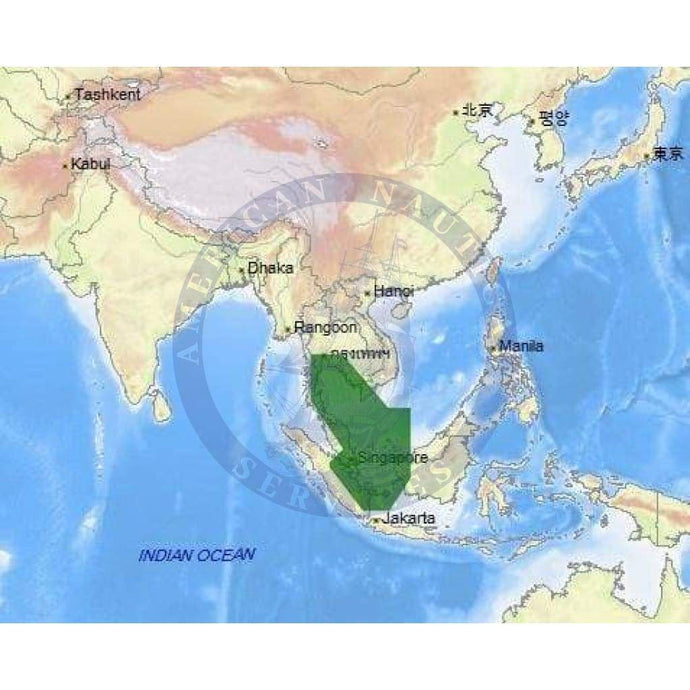 C-Map Max Chart AS-M209: Singapore, East Thailand