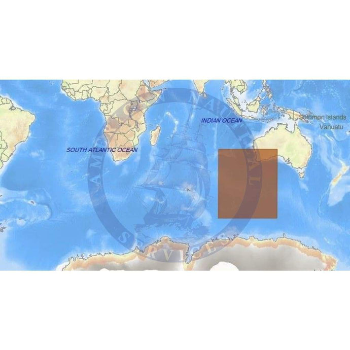 C-Map Max Chart AU-M305: Australia South West Bathymetric Data