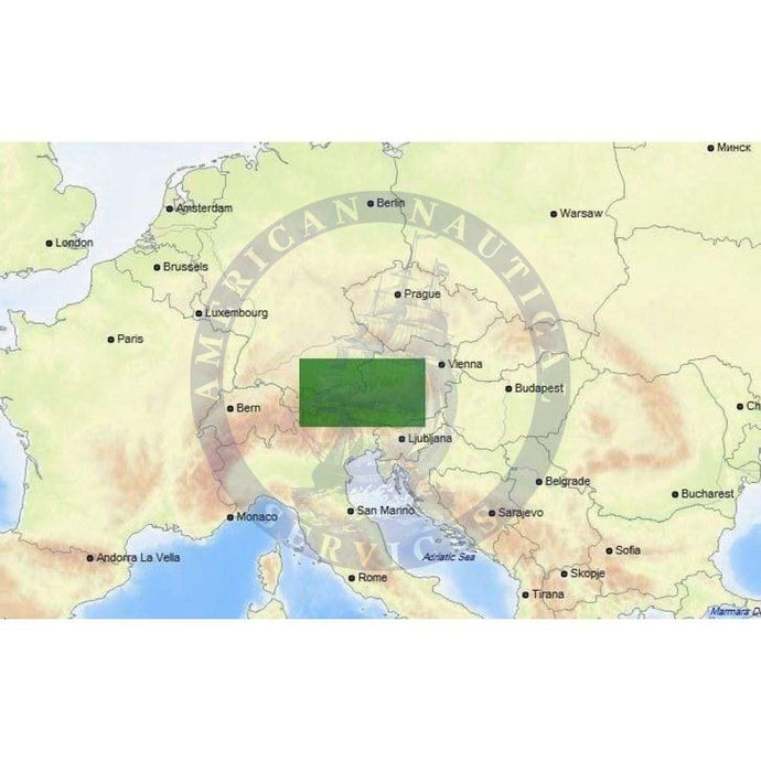 C-Map Max Chart EN-M081: Austrian Lakes