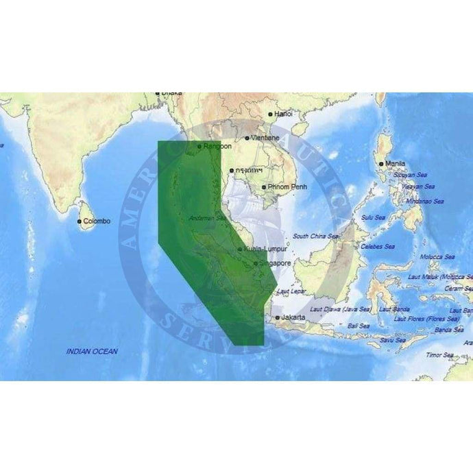 C-Map Max-N+ Chart AS-Y208: Singapore, West Thailand,Andaman Is