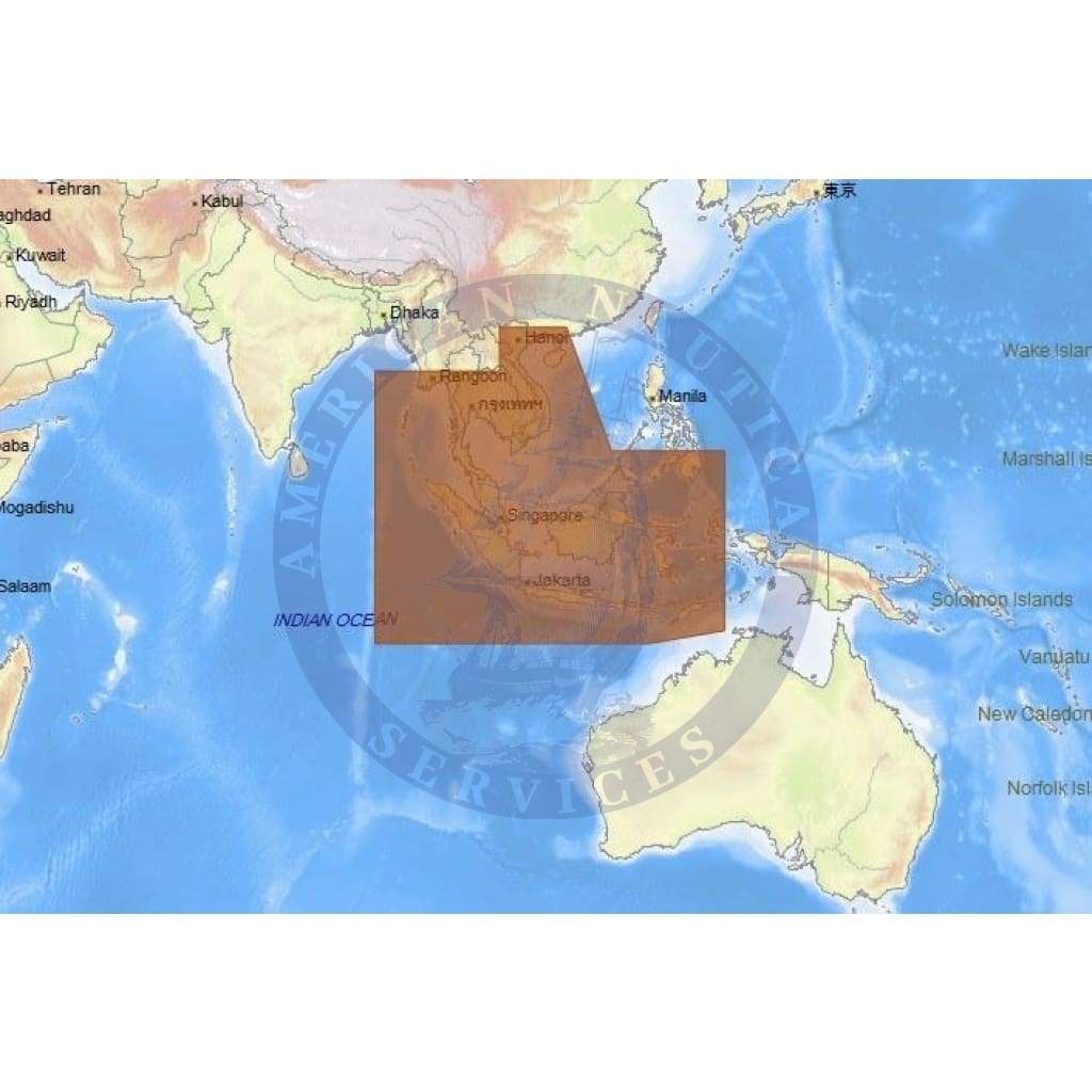 C-Map Max-N+ Chart IN-Y203: Thailand, Malaysia, West Indonesia