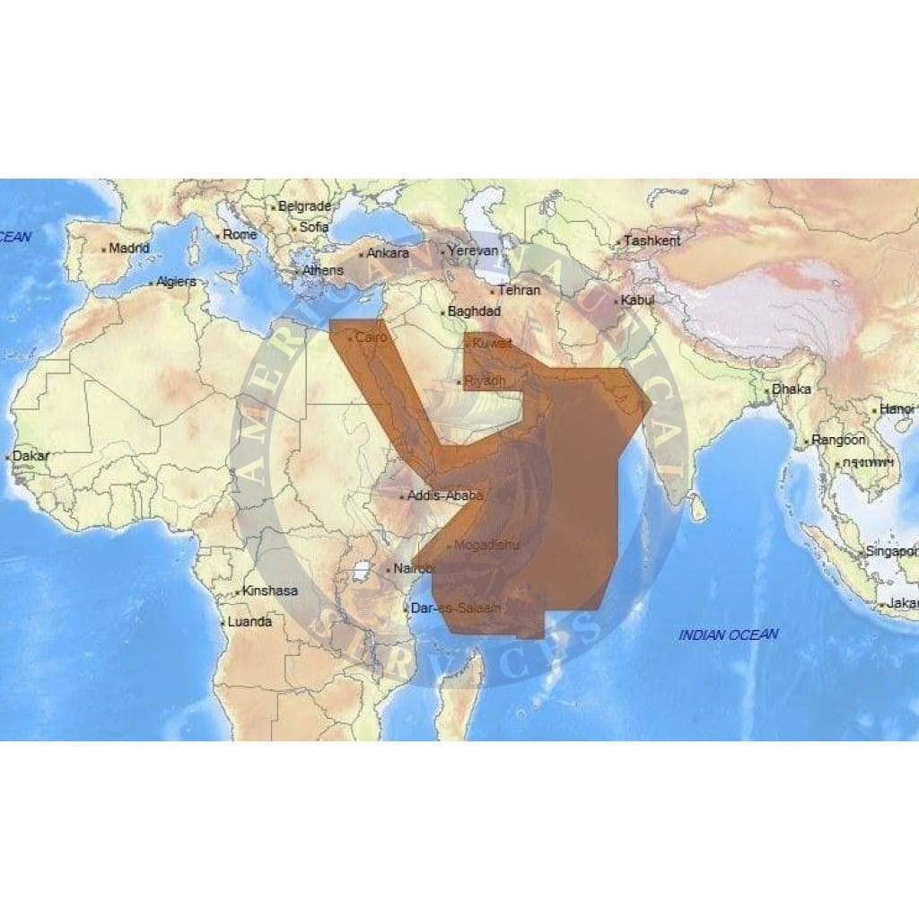 C-Map Max-N+ Chart ME-Y204: Red Sea To The Gulf And Seychelles Is. (Update)