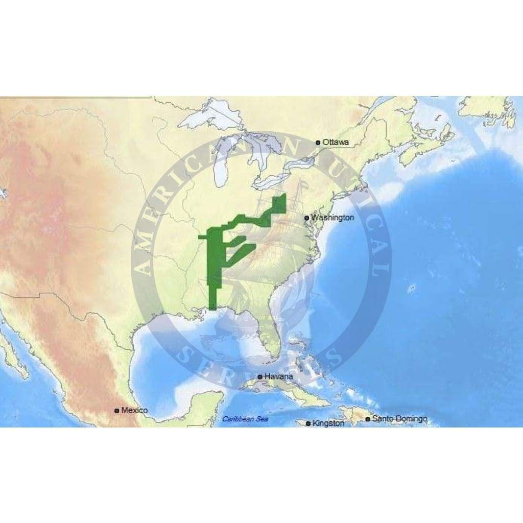 C-Map Max-N+ Chart NA-Y039: Us Rivers: Oh,Tn-Tom, Cumberland