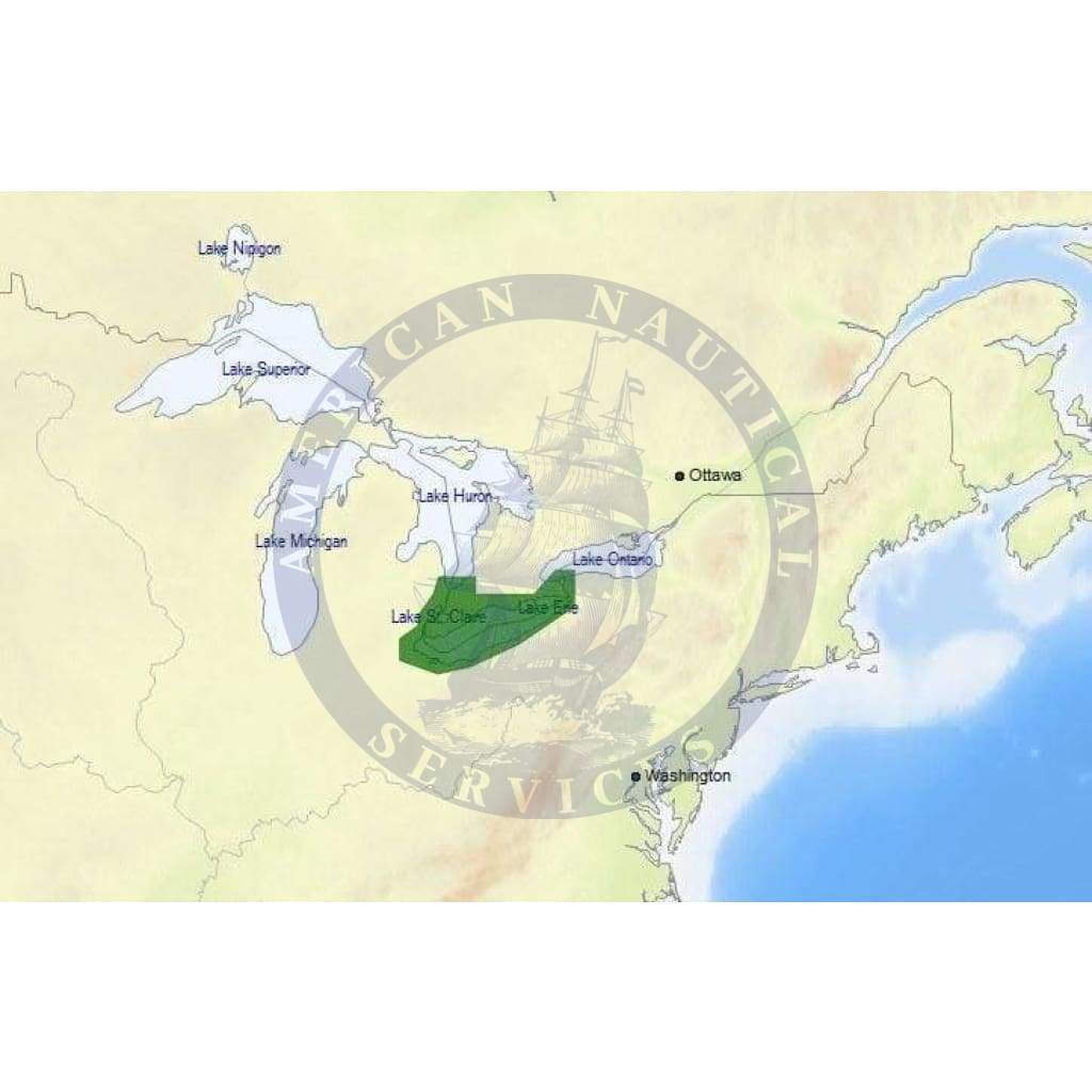 C-Map Max-N+ Chart NA-Y933: Lake Erie And Lake St. Clair (Update)