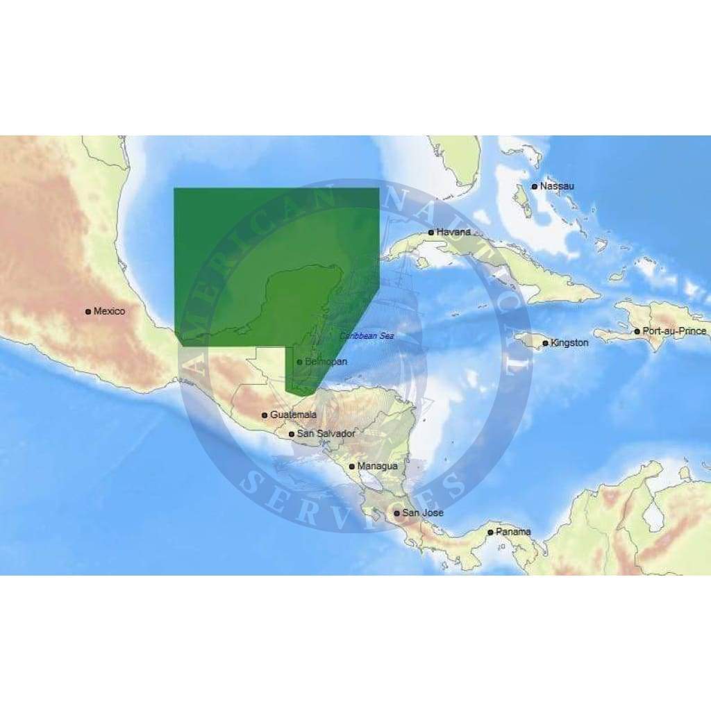 C-Map Max-N+ Chart NA-Y947: Coatzacoalcos, Mx To Honduras Bay, Gt